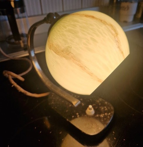 Vintage nachttischlampe mit - vintage,